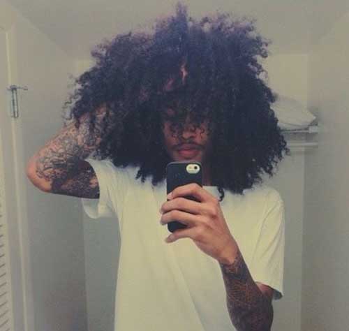 Long Curly Hairstyles For Black Men