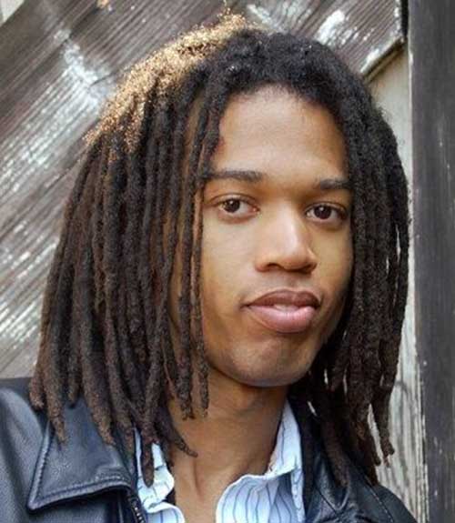 Thick Parted Dreadlocks Hair Style