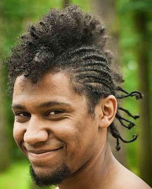 Inventive Mohawk Hair Style for Black Men