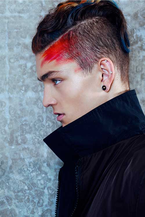 Colorful Model Hairstyle Ideas for Men