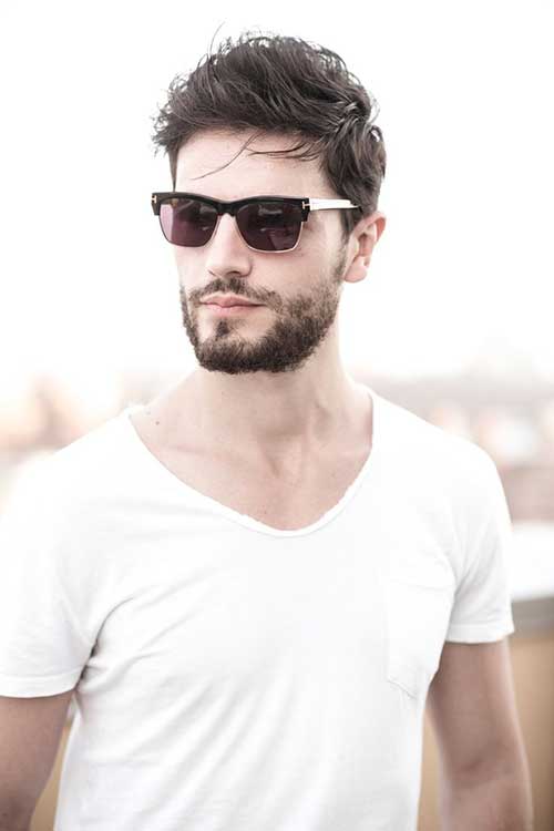 Dark Brown Casual Stylish Hairstyle for Men