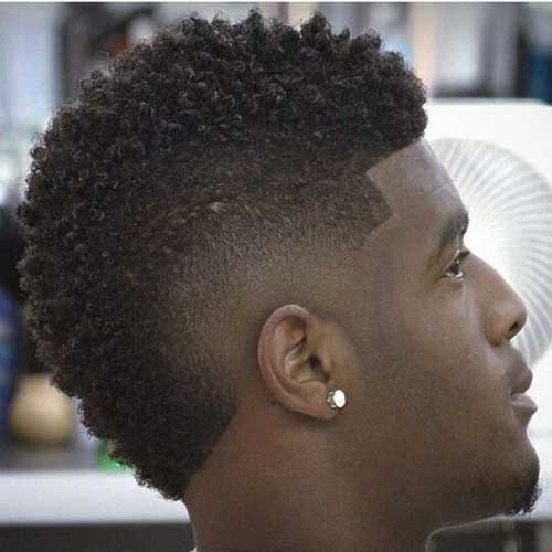 Faded Hair for Black Men Hairstyle