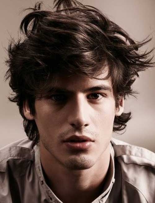 Mens Layered Messy Hairstyles