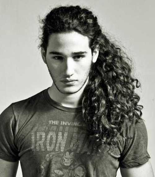 Curly Long Hairstyles for Guys
