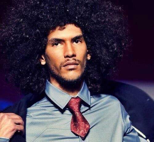 Curly Thick Afro Hairstyles for Guys