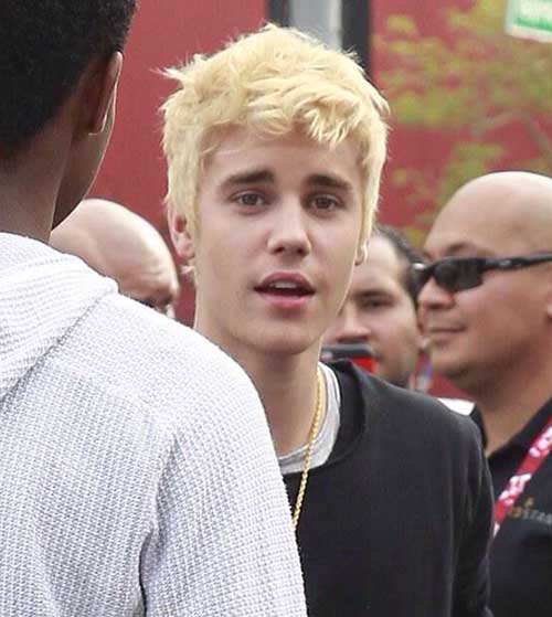 Justin Bieber Blond Hair