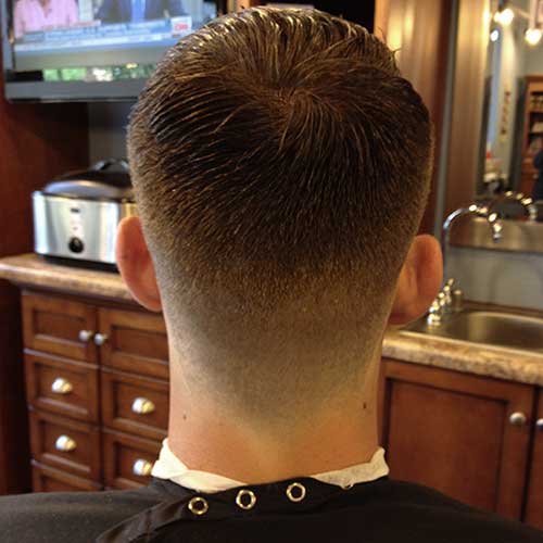 Short Fade Hairstyles Back View for Men