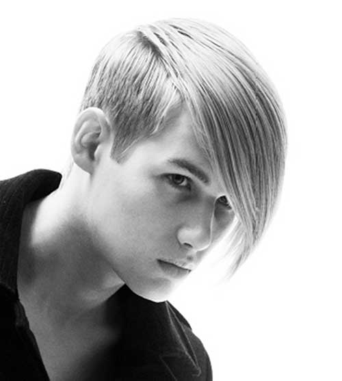 Straight Boy Blonde Hair with Bangs