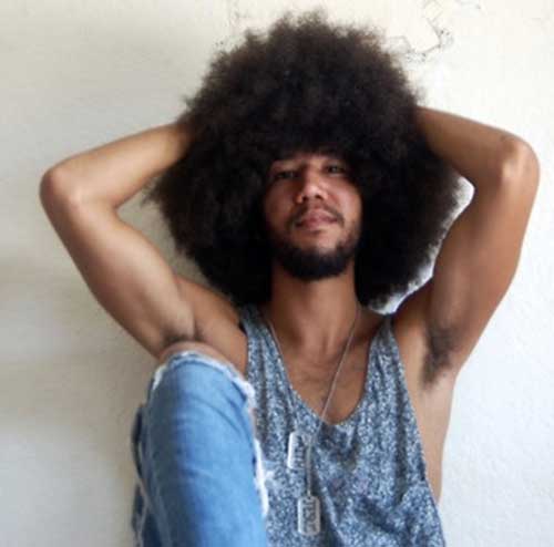 Afro Long Hairstyles for Black Men