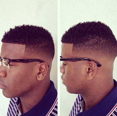 Cool Faded Black Men Haircut