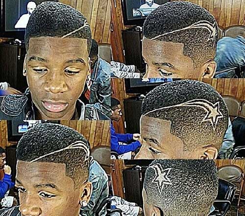 Side Shaved Black Men Hair Pictures