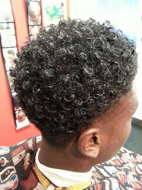 African American Men Curly Taper Haircuts