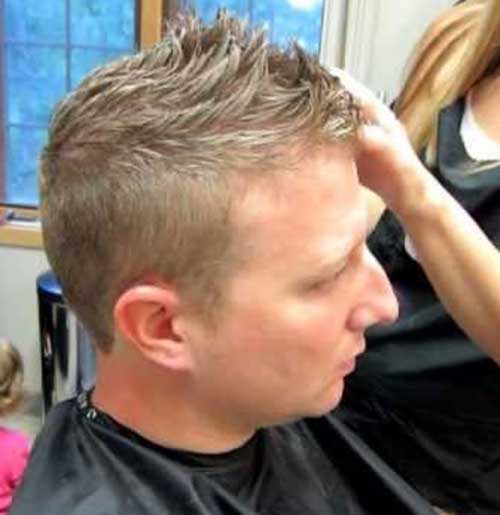 Blonde Mens Short Haircut Idea