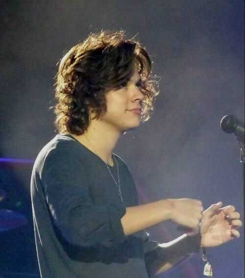 Boys Long Curly Hair Cut Style