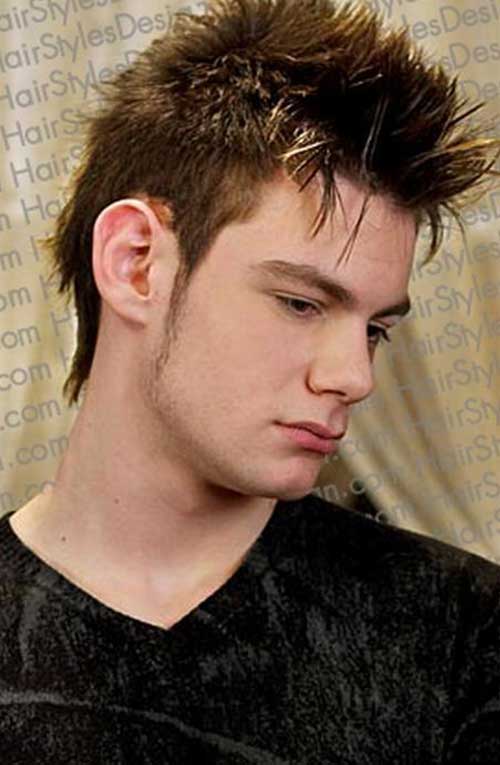Cool Brown Spiky Hair for Guys