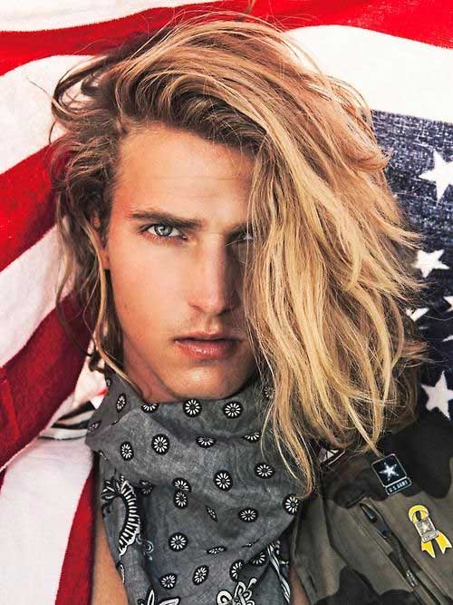 Guy with Long Blonde Hairstyle Ideas