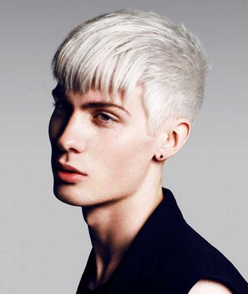 Guy with Platinum Blonde Hairstyle