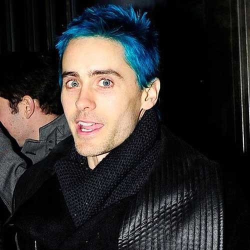 Guys with Different Blue Hairstyles