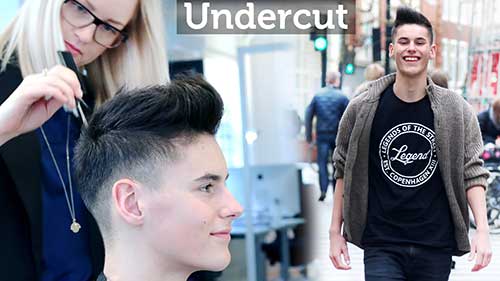 Undercut Dark Hairstyles for Men