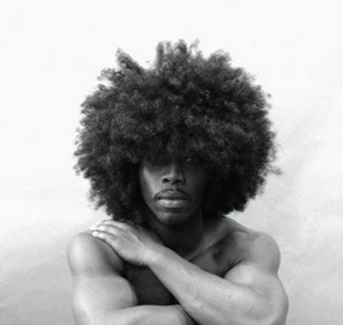 Black Men Curly Afro Long Hairstyles
