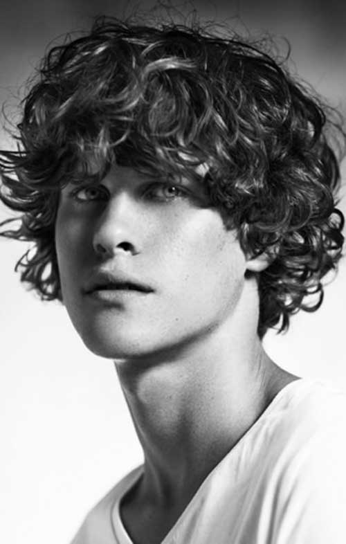 Latest Curly Hairstyle for Boys