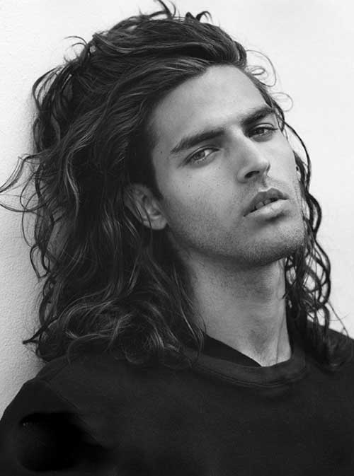 Long Wavy Hairstyles for Men