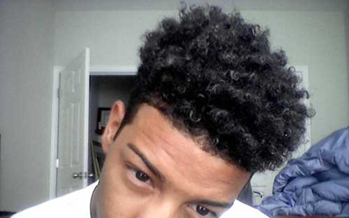 Black Men Long Top Hair Cut Style