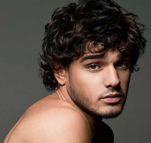Cool Dark Curly Hairstyles for Men