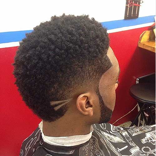 Faded Mohawk Haircuts for Black Men