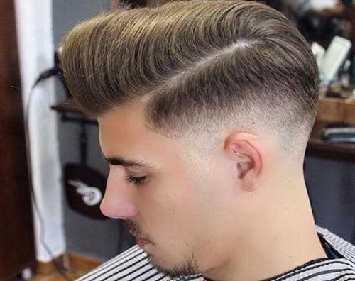 Great Mens Pompadour Faded Haircuts