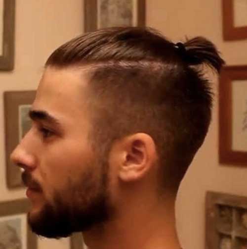 Mens Topknot Hairstyle 2015