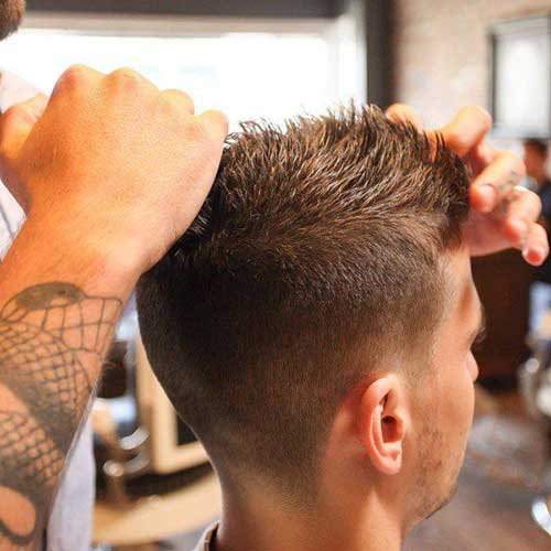 Cool Short Hairstyles Back for Men