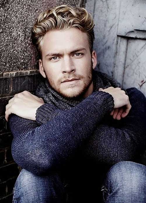Curly Blonde Hairstyles for Guys