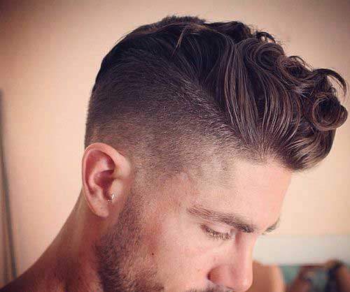 Curly Pompadour Hairstyle for Men 2015