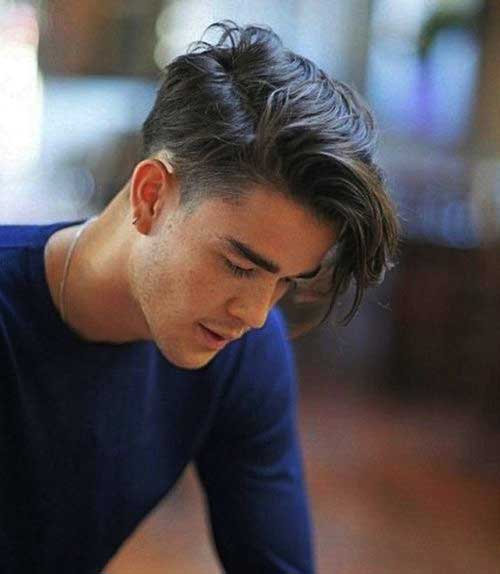 Side Cut Straight Hairstyles for Men