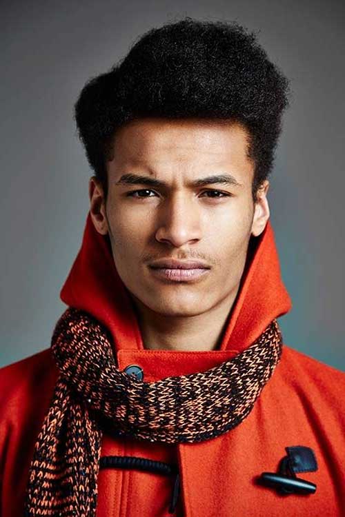 Short Curly Hairstyles for Black Men-19