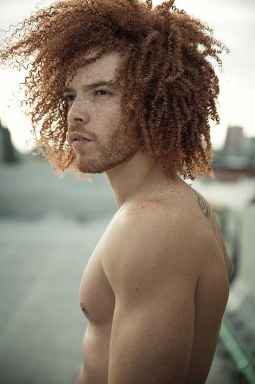 Guys with Long Curly Hair-8