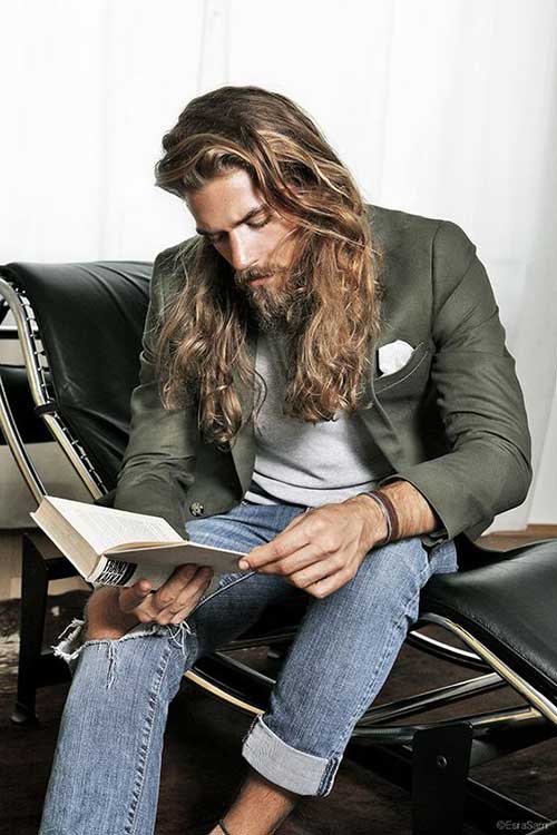 Hairstyles for Men with Long Hair-16