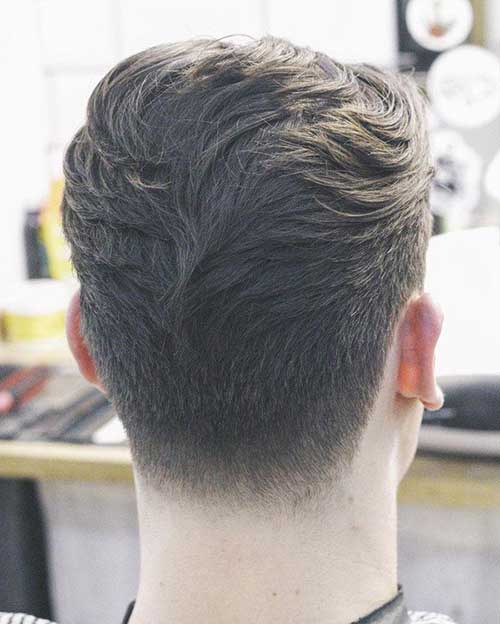 Back View of Men Short Haircuts