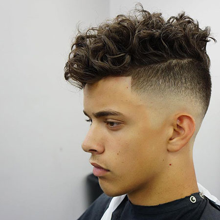 Cool Haircuts for Boys, Curly Fade Hairtyles New