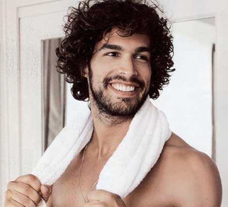 Mens messy curly hairstyles