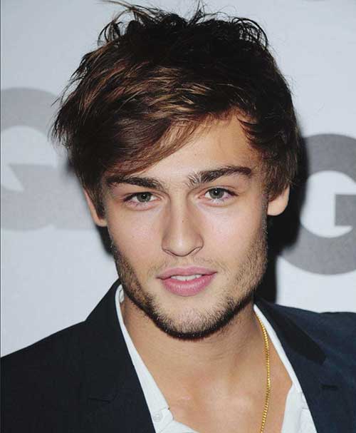 Douglas Booth Layered Hairstyle for Men