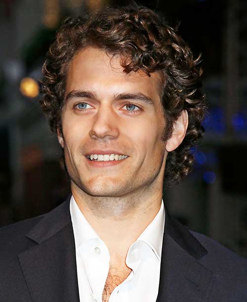 Cute Male Celebrities with Dark Brown Curly Hairstyles