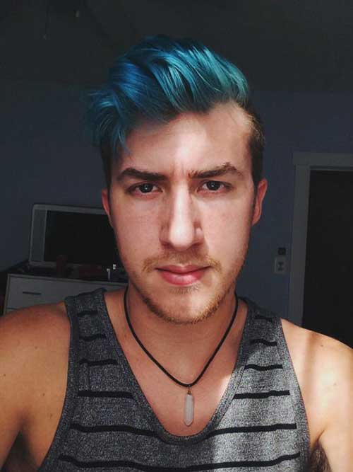 10+ Blue Hair On Guys | The Best Mens Hairstyles & Haircuts