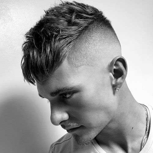 Side Shaved Short Haircuts for Men-13