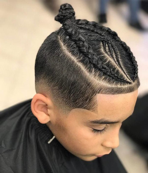 Two Braids Mens Hairstyle